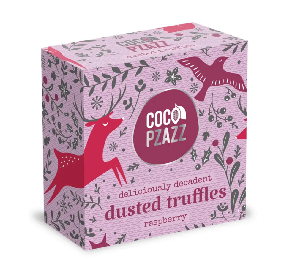 Coco Pzazz - Dusted Truffles - Raspberry