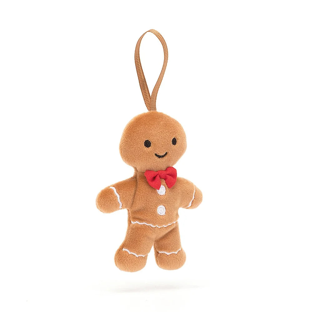 Jellycat Christmas Decoration - Festive Folly Gingerbread Fred