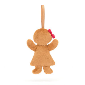 Jellycat Christmas Decoration - Gingerbread Festive Folly Ruby