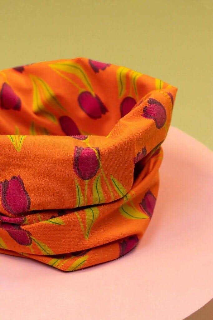 Powder Multi Way Band/Snood Orange Tulips