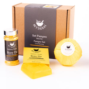 Bore Da / Good Morning Paper Set - Myddfai Giftset