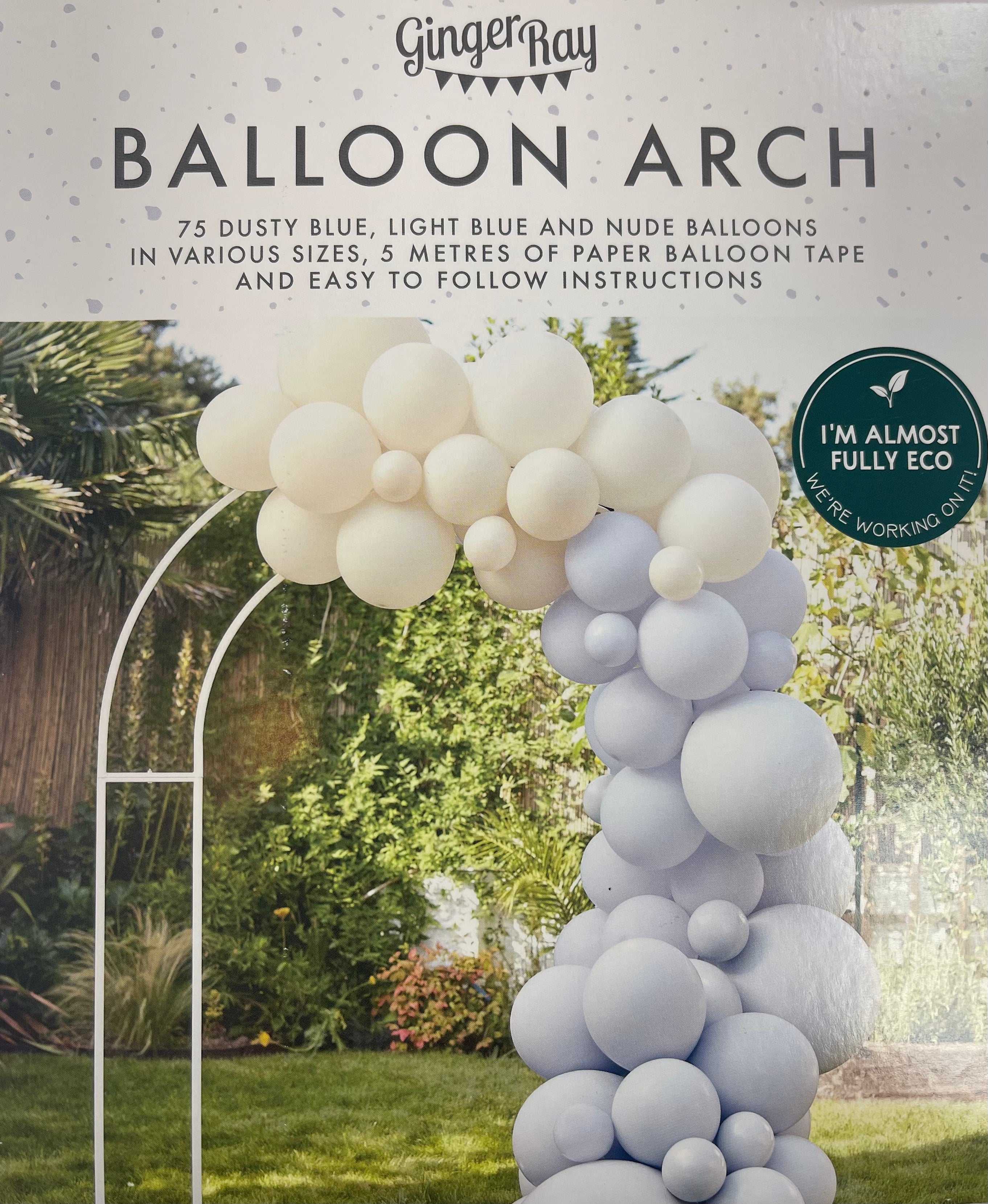 Ginger Ray Balloon Arch Kit - Blue and Nudes