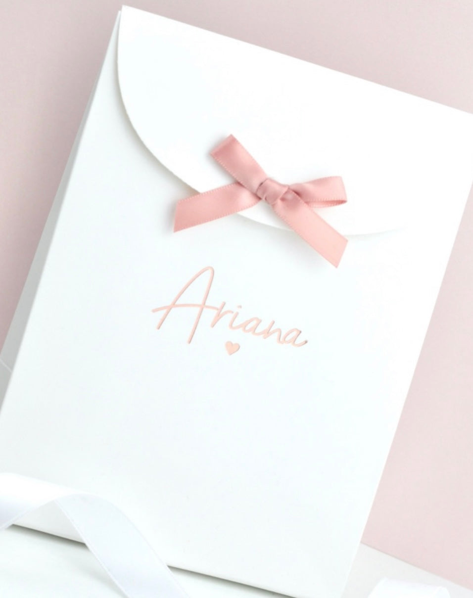 Rose Gold Heart Llongyfarchiadau Bracelet - Ariana Jewellery