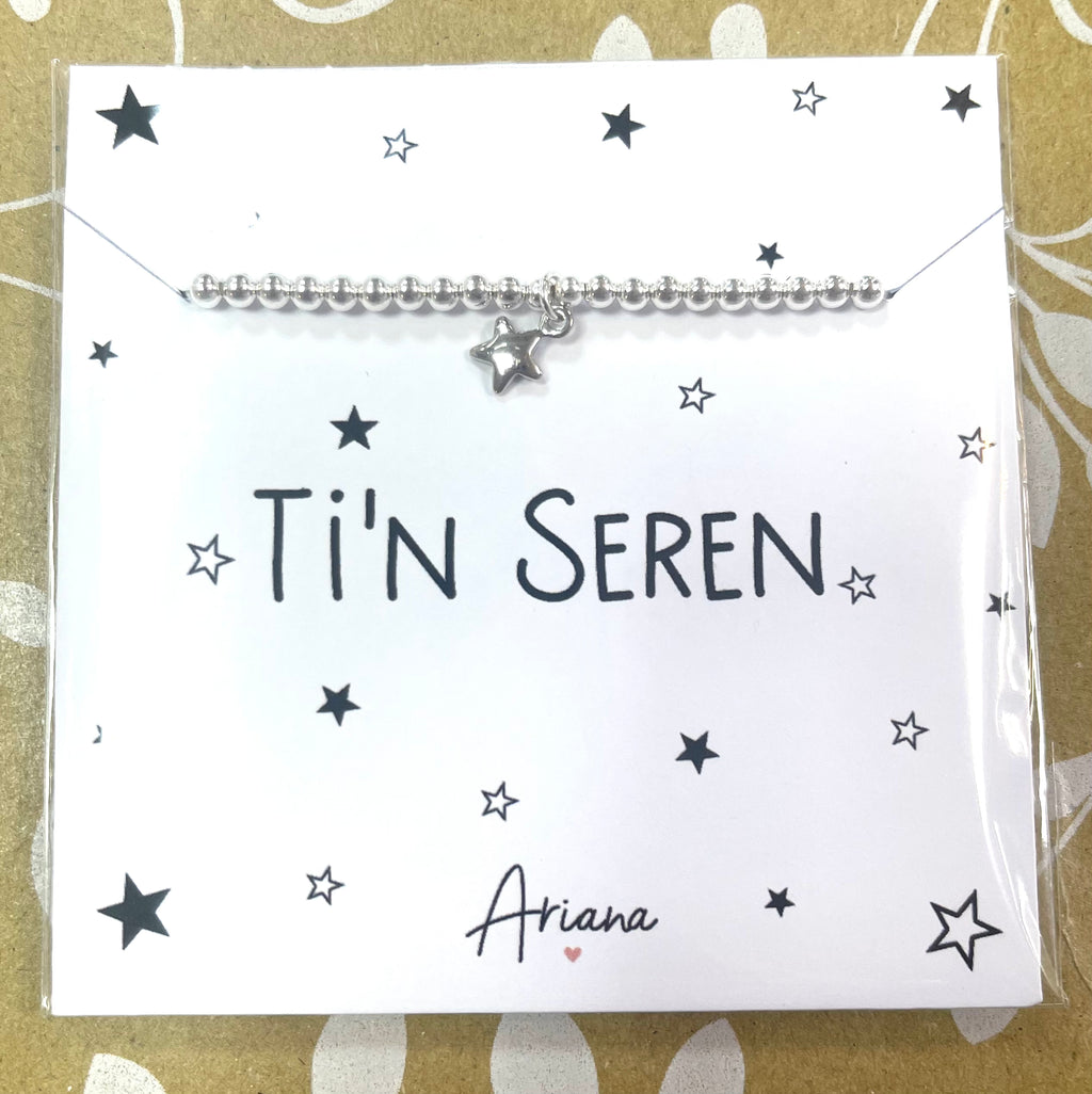 Ti’n Seren - Silver Star Bracelet - Handmade in Wales